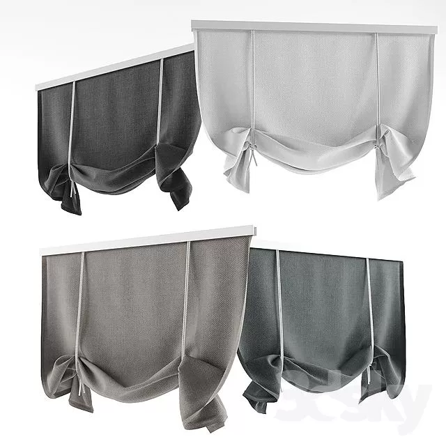 3DSKY MODELS – CURTAIN 3D MODELS – 004