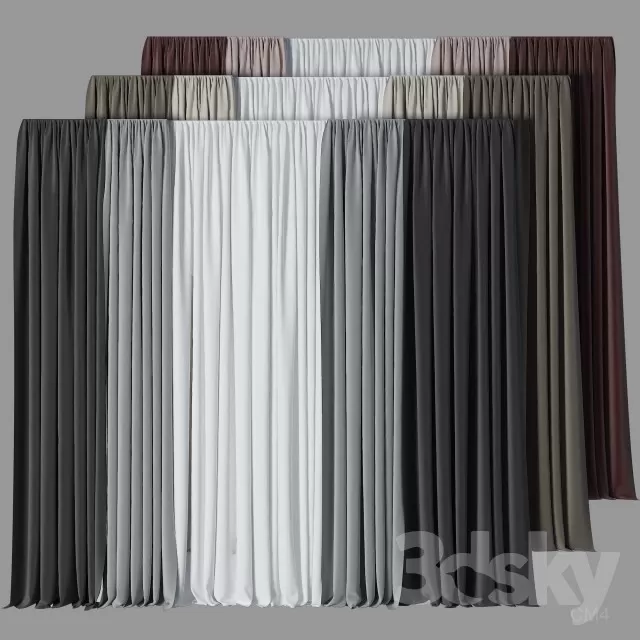3DSKY MODELS - CURTAIN 3D MODELS