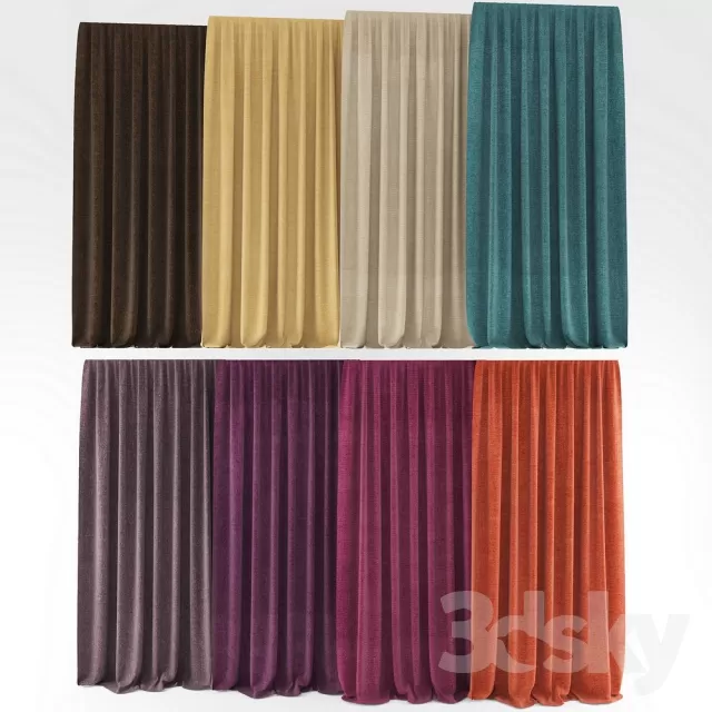 3DSKY MODELS - CURTAIN 3D MODELS