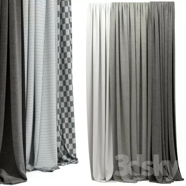 3DSKY MODELS - CURTAIN 3D MODELS