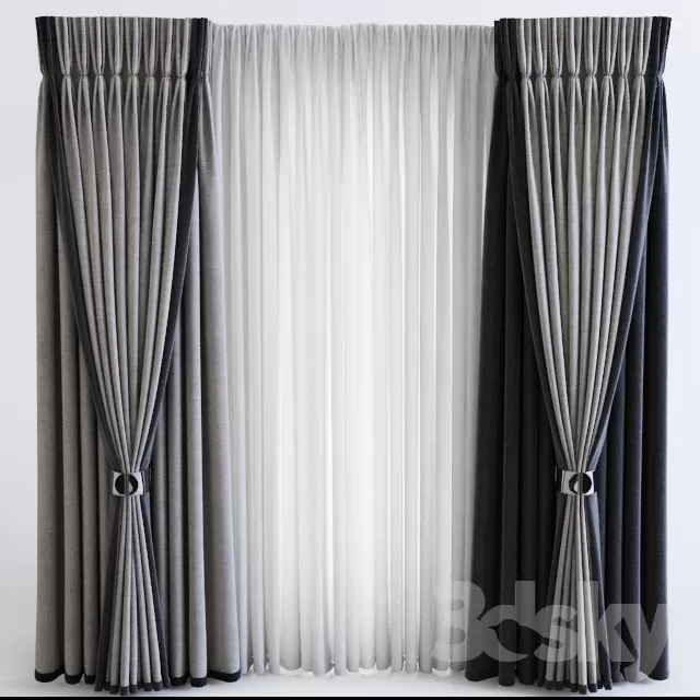 3DSKY MODELS – CURTAIN 3D MODELS – 037