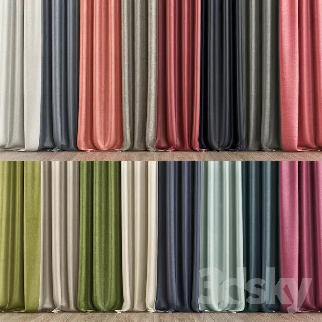 3DSKY MODELS – CURTAIN 3D MODELS – 041