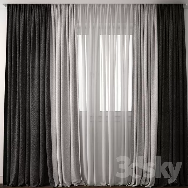 3DSKY MODELS - CURTAIN 3D MODELS