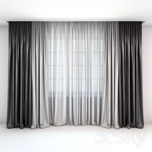 3DSKY MODELS - CURTAIN 3D MODELS