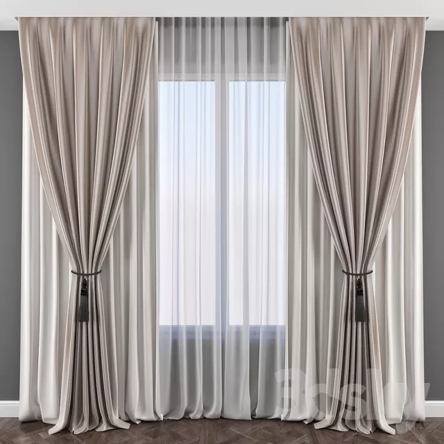 3DSKY PRO MODEL - CURTAIN 3D MODELS 
