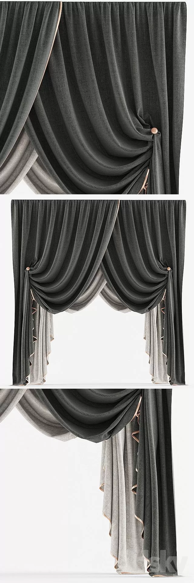 3DSKY MODELS - CURTAIN 3D MODELS