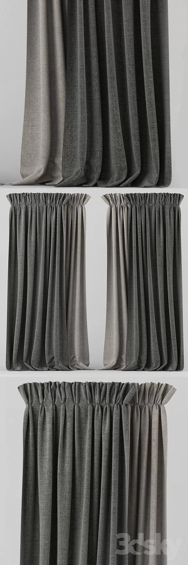 3DSKY MODELS - CURTAIN 3D MODELS