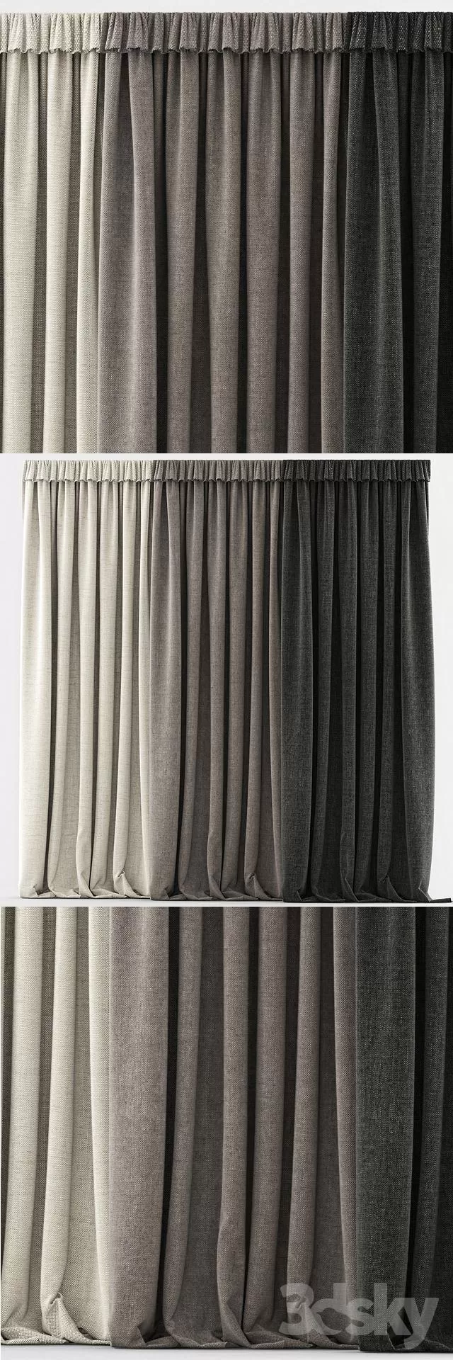 3DSKY MODELS - CURTAIN 3D MODELS
