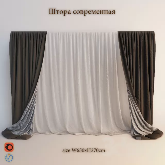 3DSKY MODELS - CURTAIN 3D MODELS