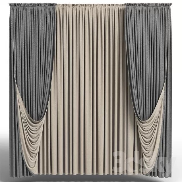 3DSKY PRO MODEL - CURTAIN 3D MODELS 