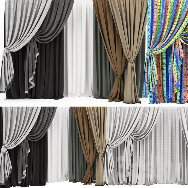 3DSKY PRO MODEL - CURTAIN 3D MODELS 