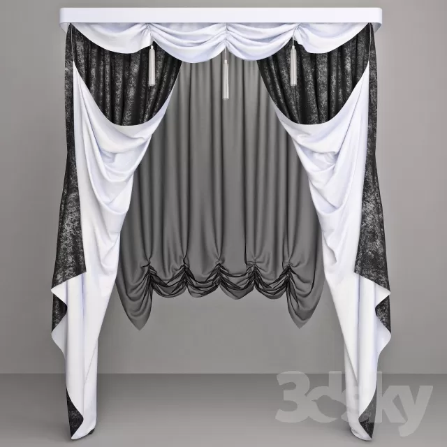 3DSKY PRO MODEL - CURTAIN 3D MODELS 