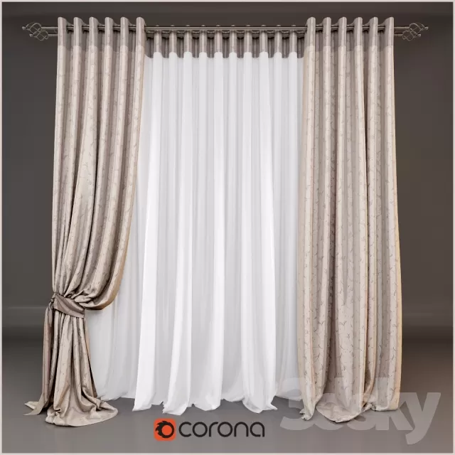 3DSKY MODELS - CURTAIN 3D MODELS