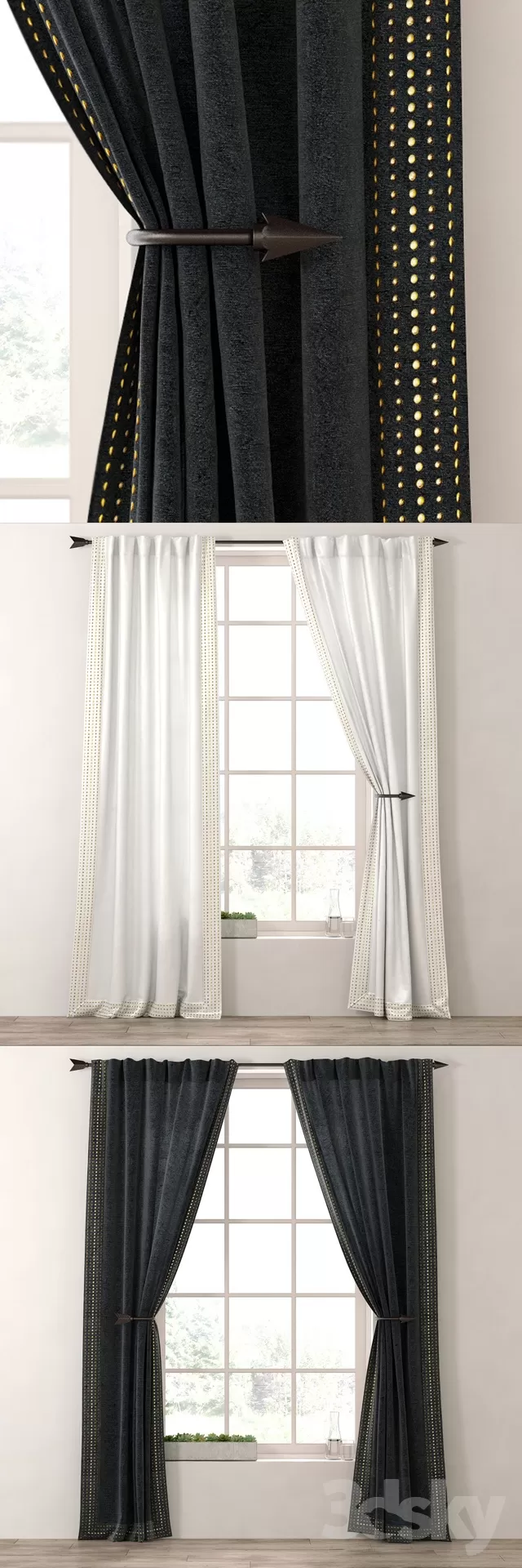 3DSKY MODELS - CURTAIN 3D MODELS
