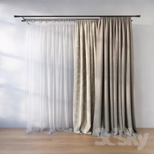 3DSKY MODELS - CURTAIN 3D MODELS