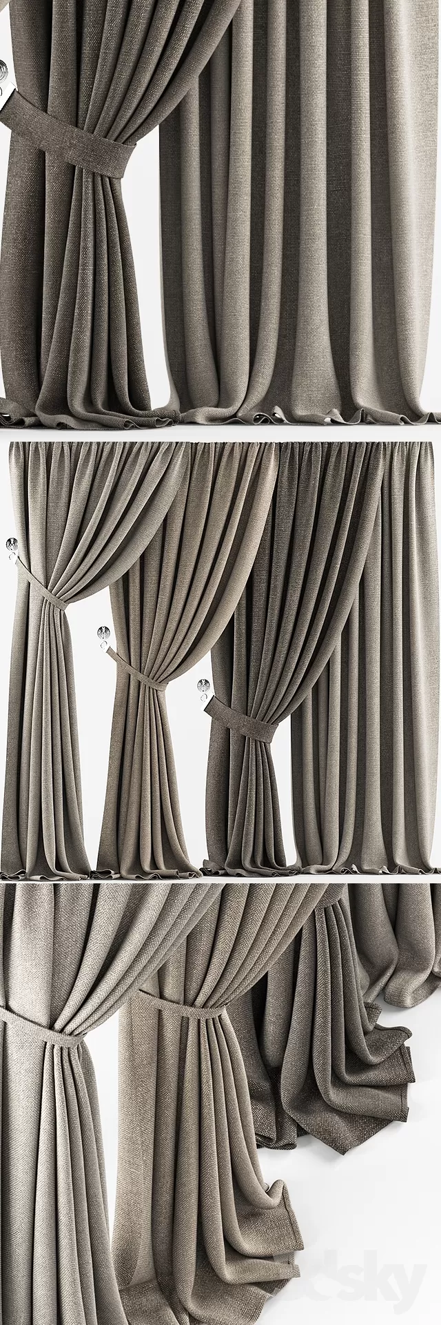 3DSKY MODELS – CURTAIN 3D MODELS – 001