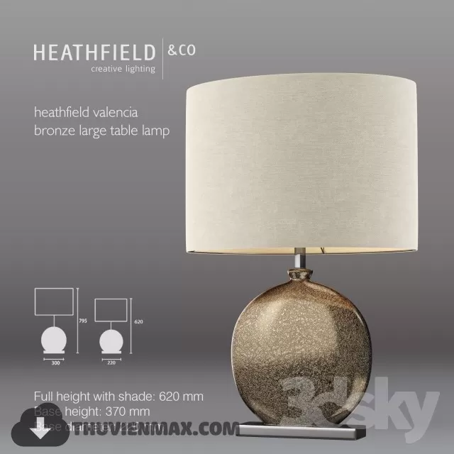 3DSKY MODELS – LIGHTING – Lighting 3D Models – Table lamp – 430