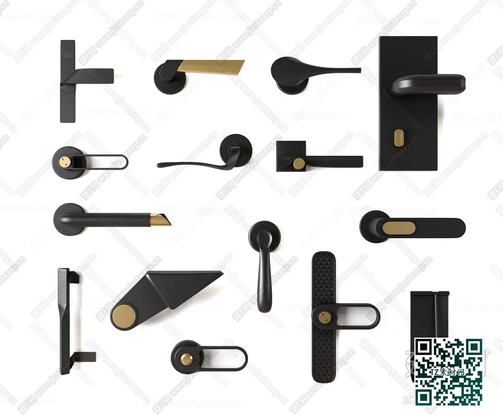 3DSKY MODELS – HANDLE DOOR 3D MODELS – 007
