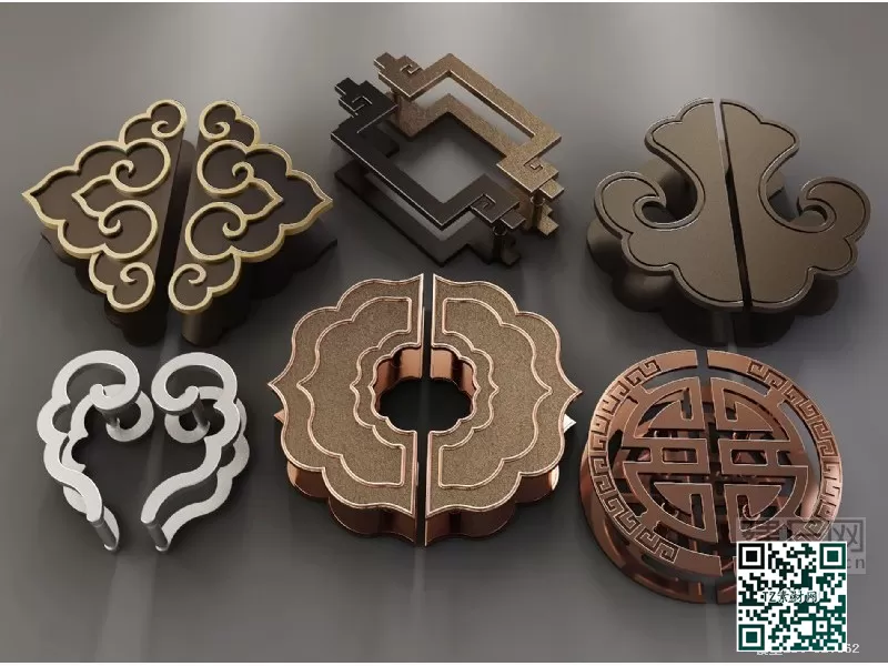 3DSKY MODELS – HANDLE DOOR 3D MODELS – 040