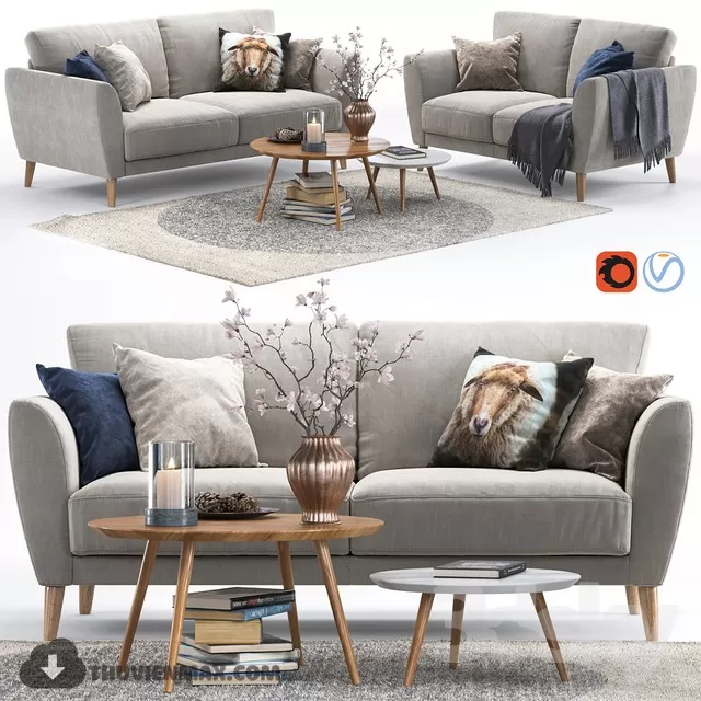 3DSKY PRO MODELS – FURNITURE 3D MODELS – 520