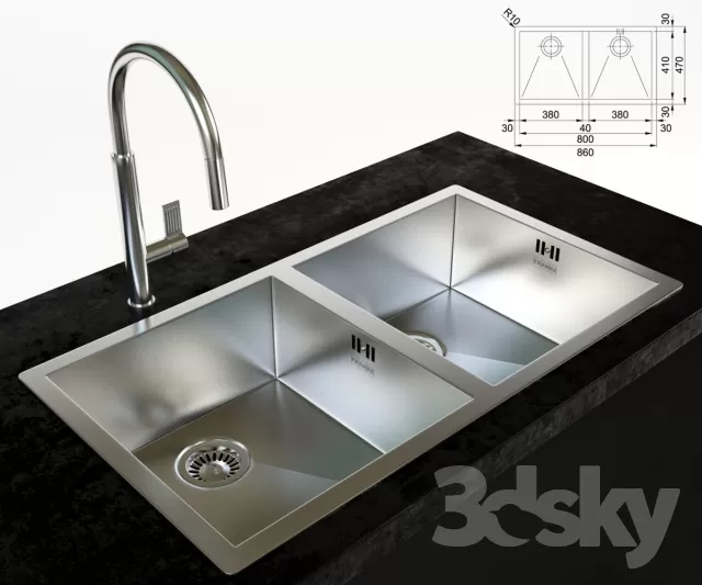 3DSKY PRO MODELS – KITCHEN 3DSKYMODELS