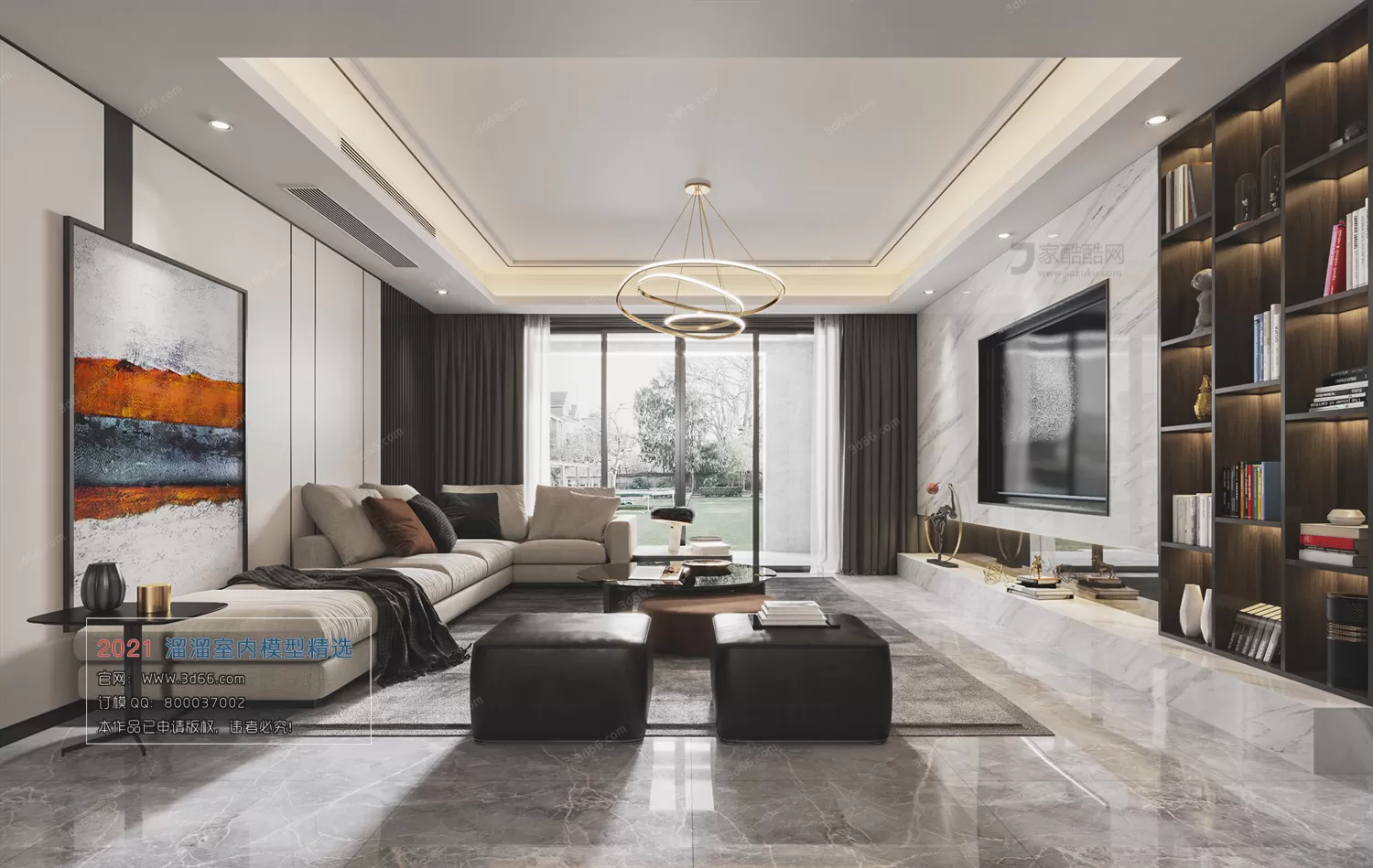 3DSKY PRO MODELS – LIVING ROOM 3DS MAX