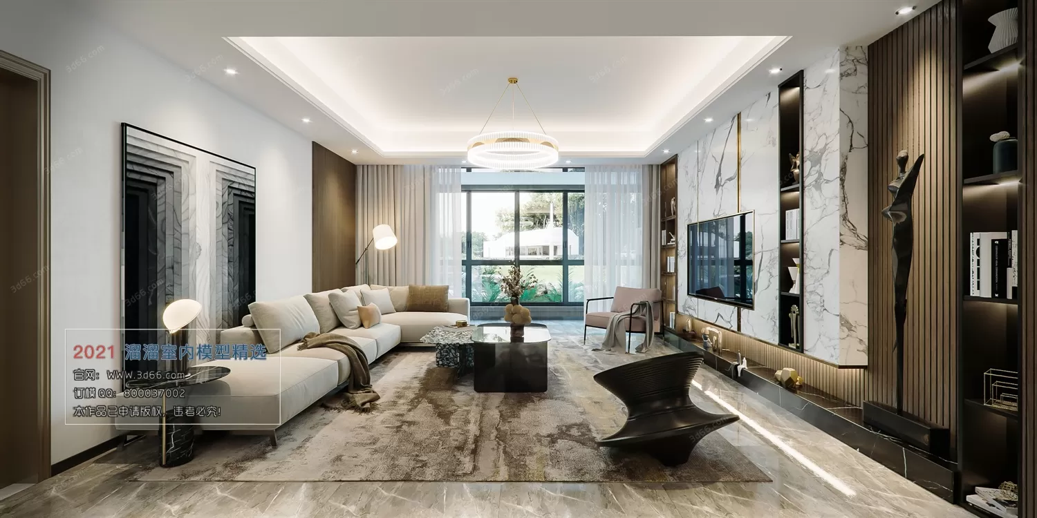 3DSKY PRO MODELS – LIVING ROOM 3DS MAX