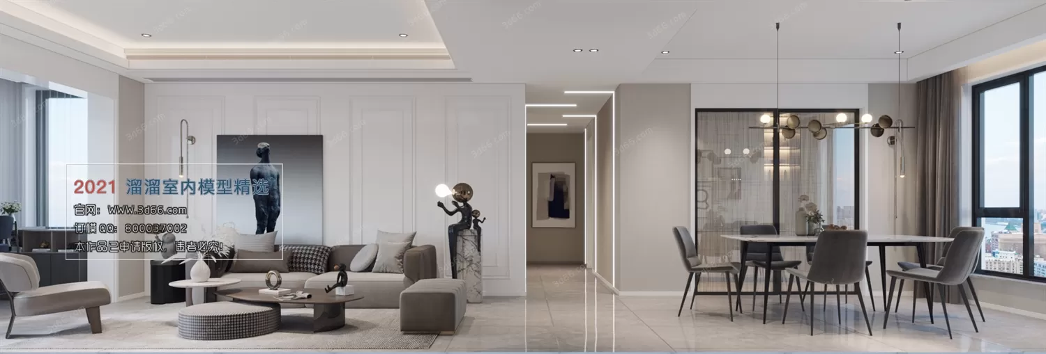 3DSKY PRO MODELS – LIVING ROOM 3DS MAX