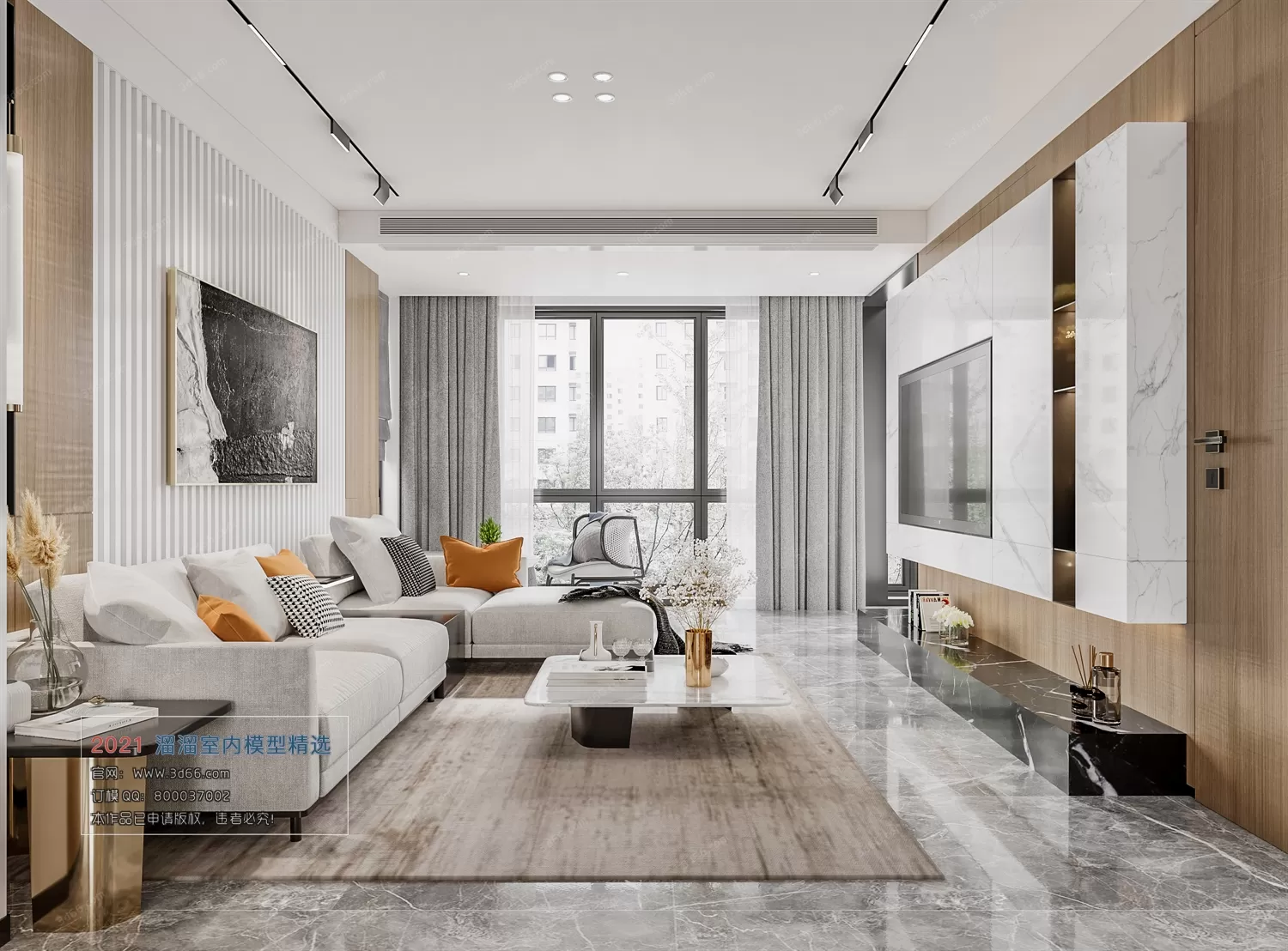 3DSKY PRO MODELS – LIVING ROOM 3DS MAX