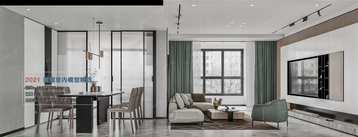 3DSKY PRO MODELS – LIVING ROOM 3DS MAX