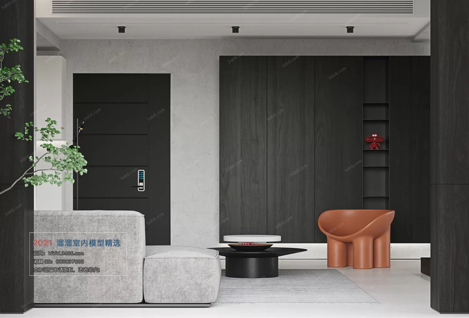 3DSKY PRO MODELS – LIVING ROOM 3DS MAX