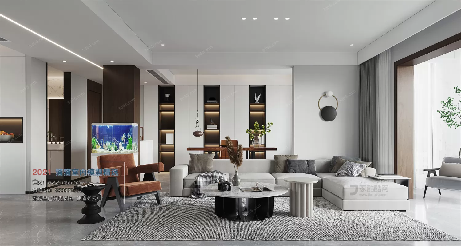 3DSKY PRO MODELS – LIVING ROOM 3DS MAX