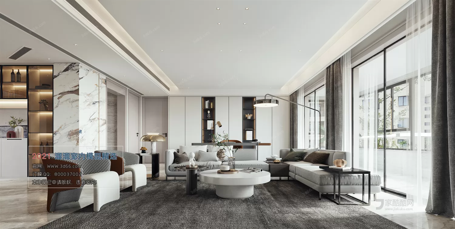 3DSKY PRO MODELS – LIVING ROOM 3DS MAX