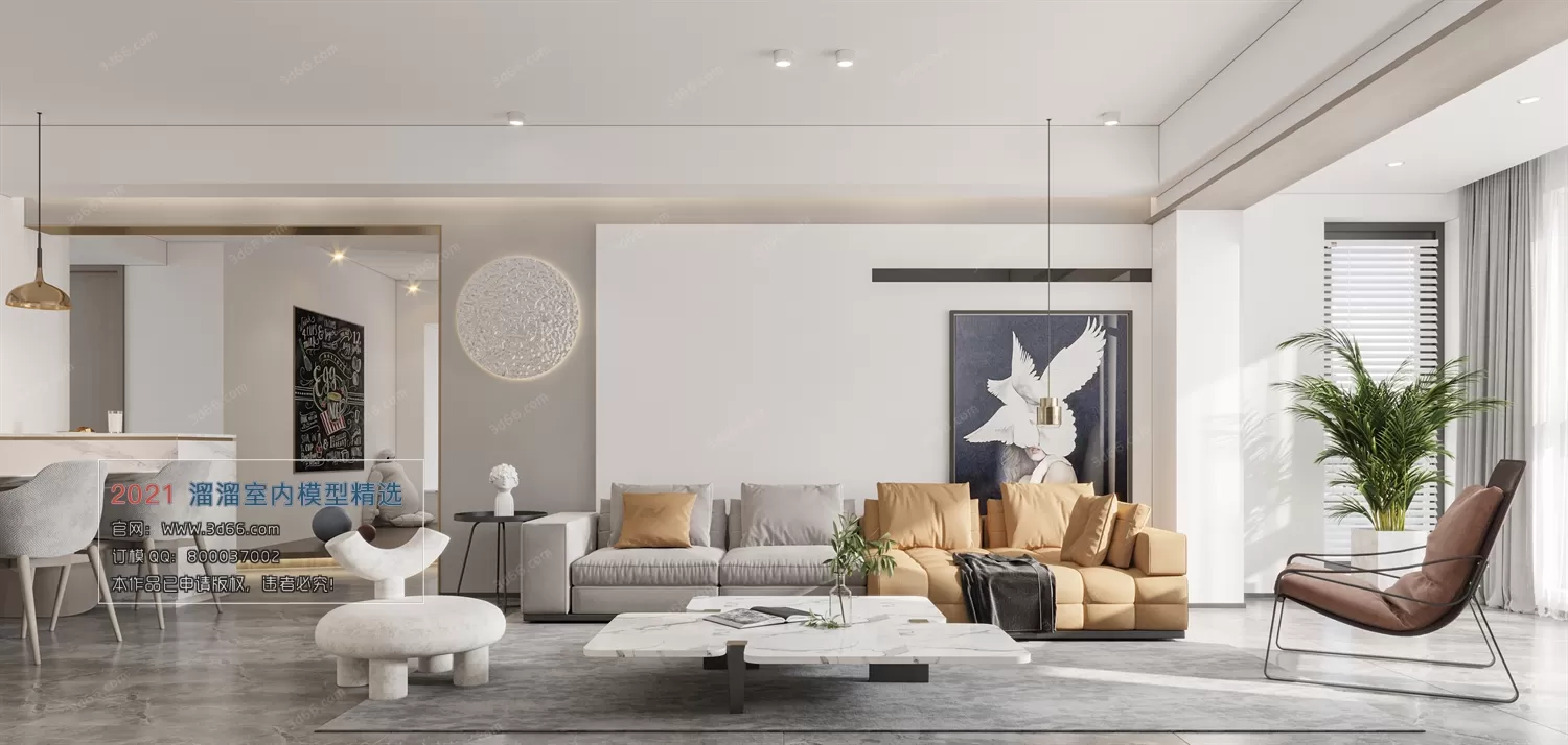 3DSKY PRO MODELS – LIVING ROOM 3DS MAX