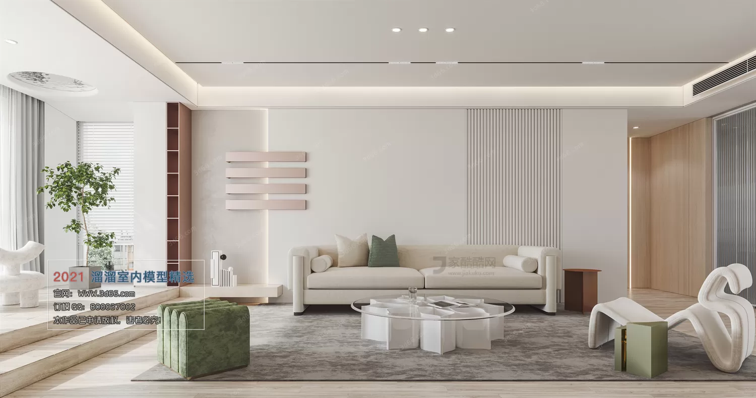 3DSKY PRO MODELS – LIVING ROOM 3DS MAX