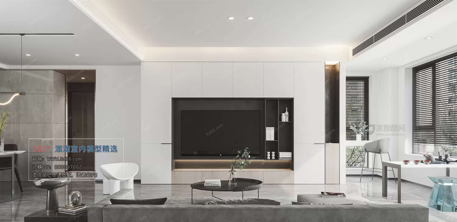 3DSKY PRO MODELS – LIVING ROOM 3DS MAX