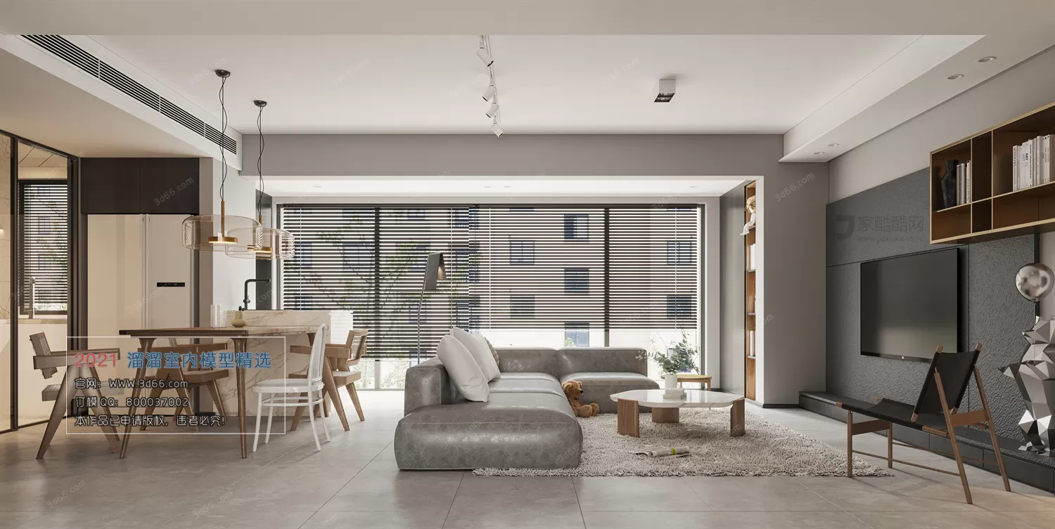 3DSKY PRO MODELS – LIVING ROOM 3DS MAX