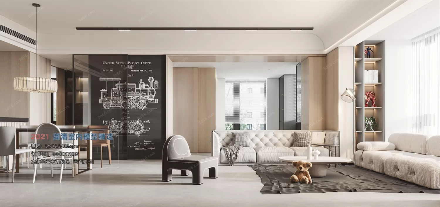 3DSKY PRO MODELS – LIVING ROOM 3DS MAX