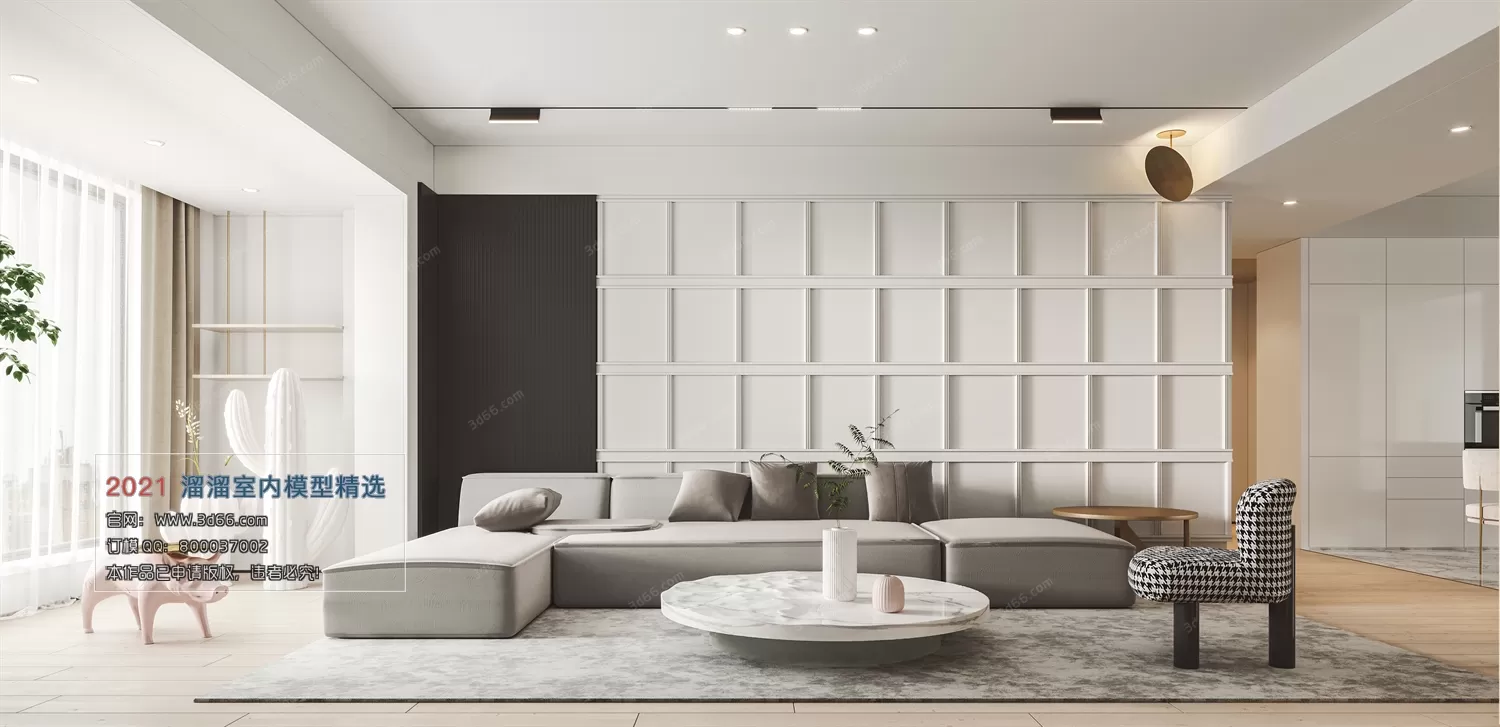 3DSKY PRO MODELS – LIVING ROOM 3DS MAX