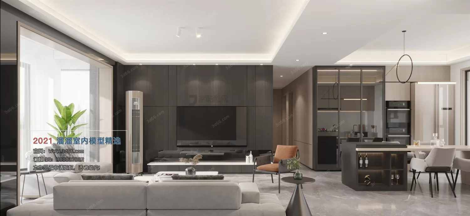 3DSKY PRO MODELS – LIVING ROOM 3DS MAX