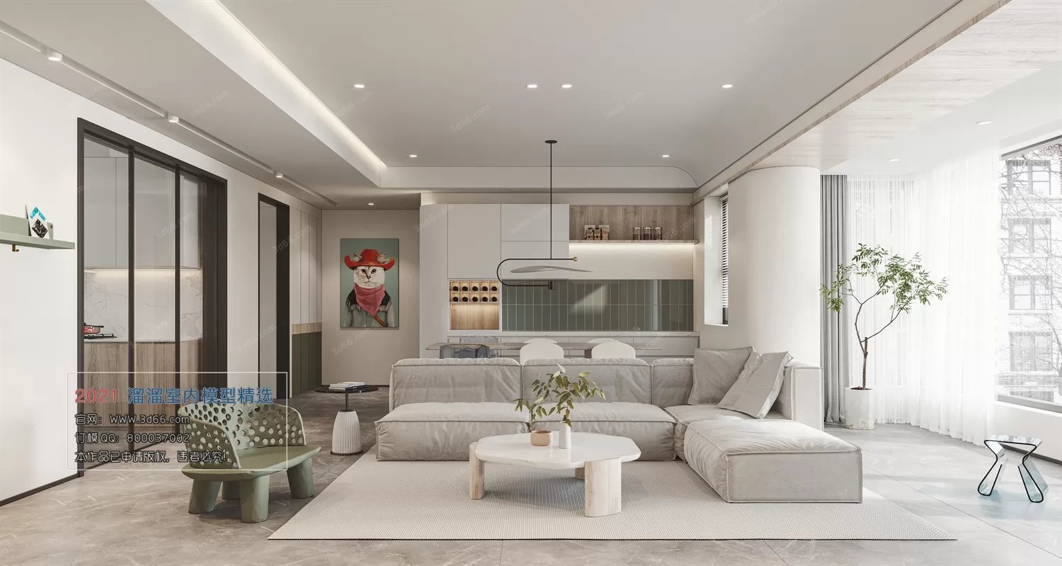 3DSKY PRO MODELS – LIVING ROOM 3DS MAX