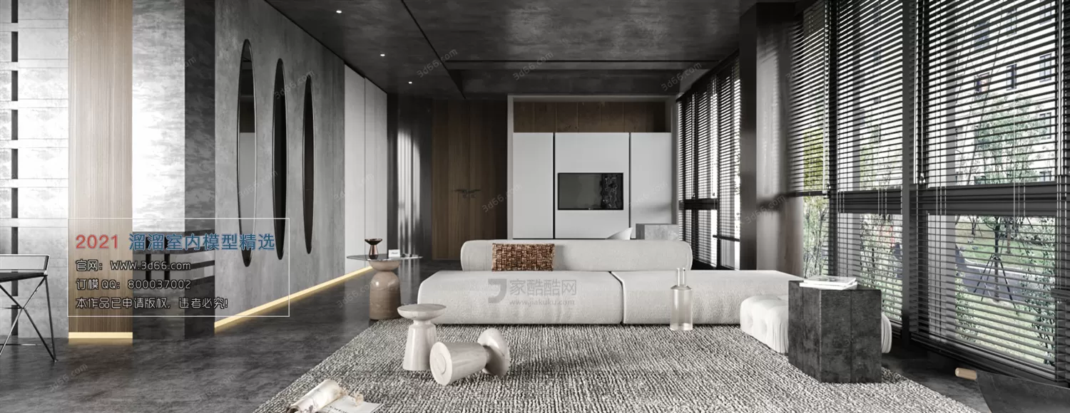 3DSKY PRO MODELS – LIVING ROOM 3DS MAX