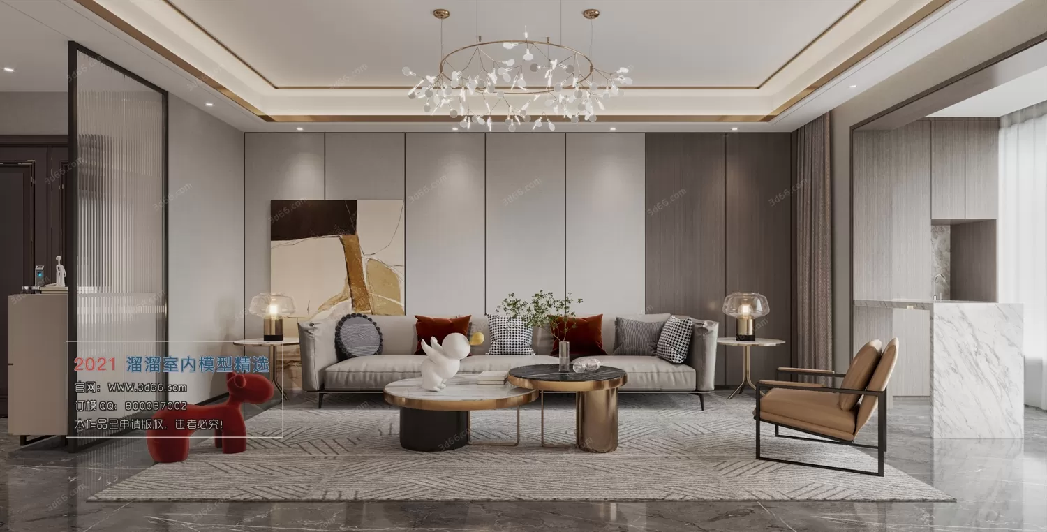 3DSKY PRO MODELS – LIVING ROOM 3DS MAX