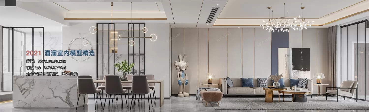 3DSKY PRO MODELS – LIVING ROOM 3DS MAX