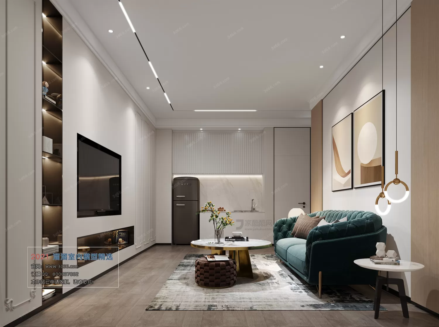 3DSKY PRO MODELS – LIVING ROOM 3DS MAX