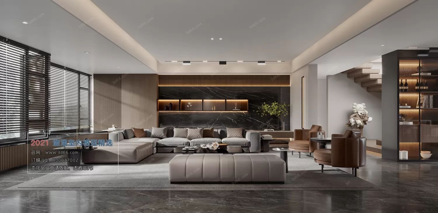 3DSKY PRO MODELS – LIVING ROOM 3DS MAX