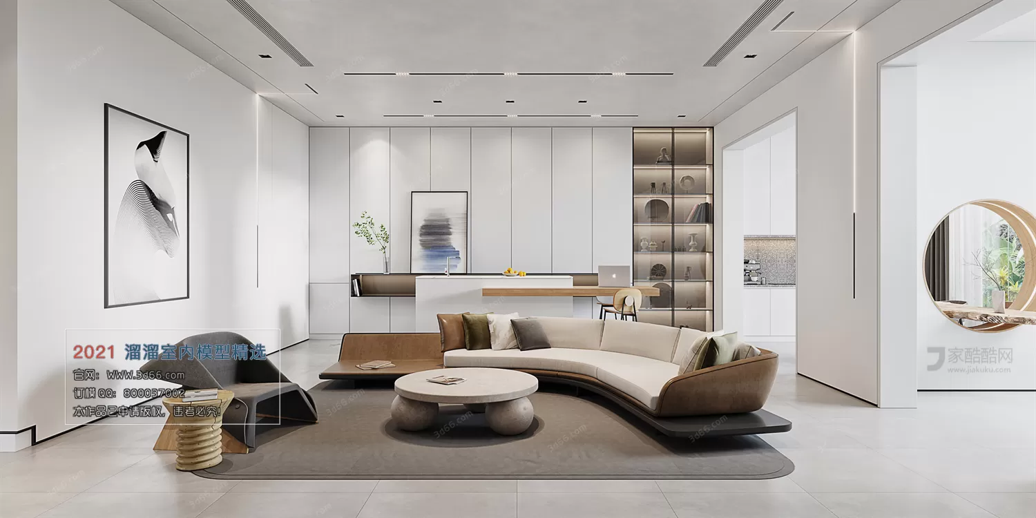 3DSKY PRO MODELS – LIVING ROOM 3DS MAX