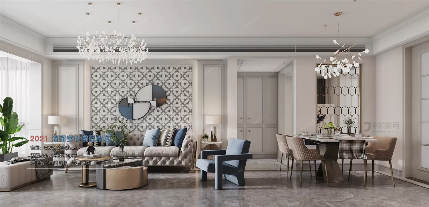 3DSKY PRO MODELS – LIVING ROOM 3DS MAX