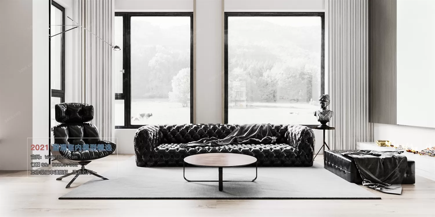 3DSKY PRO MODELS – LIVING ROOM 3DS MAX