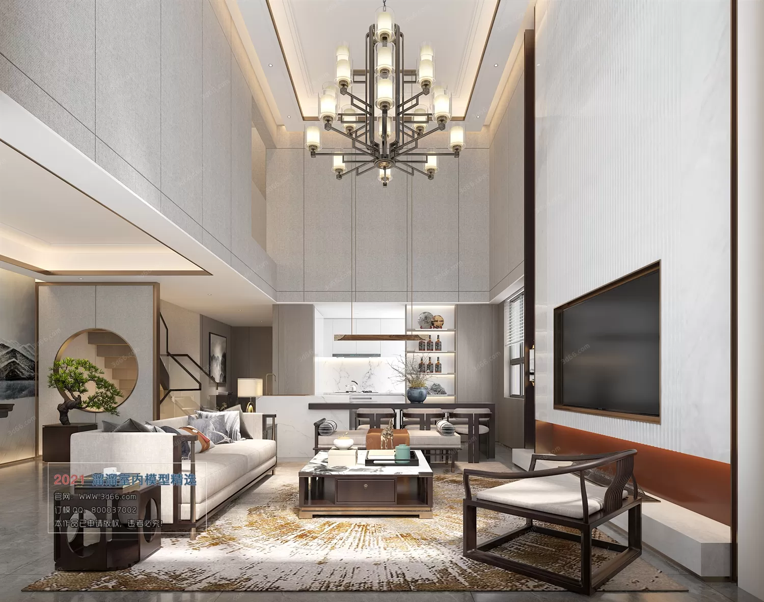 3DSKY PRO MODELS – LIVING ROOM 3DS MAX